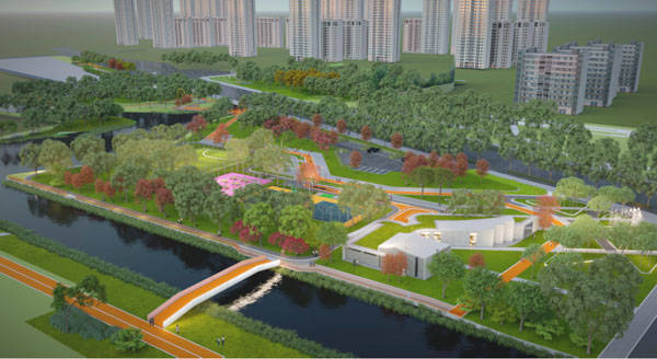 KK体育10万平方米！青浦公园东路核心景观带建设即将启动四大版块效果图出炉(图5)