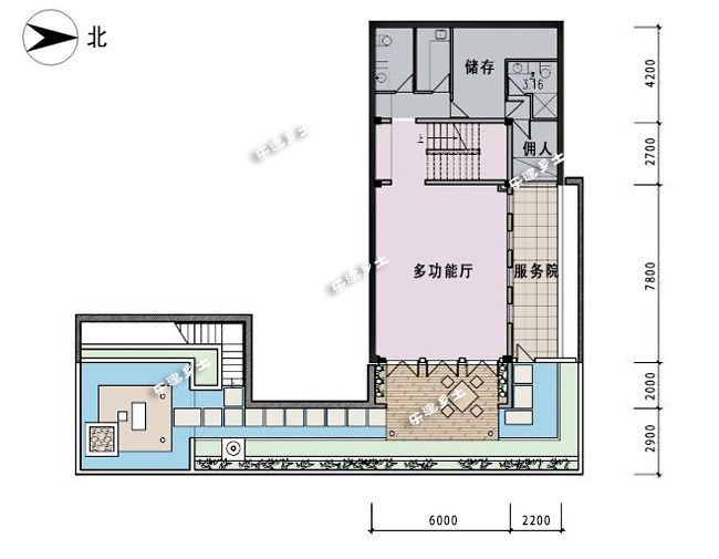 山地中式宅院设计景美房美KK体育生活美(图3)