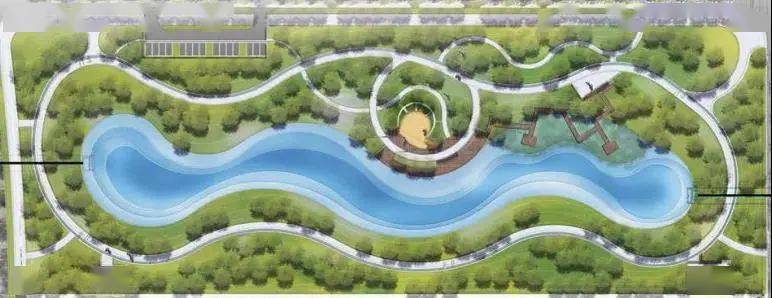 KK体育40000平放米！新区这儿再建一座超大综合性水系公园(图1)