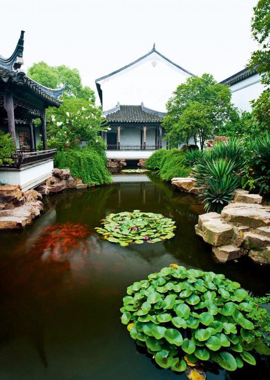 16个中式“花园庭院”设计一砖一龙珠体育app瓦一草一木造就最美院落(图3)
