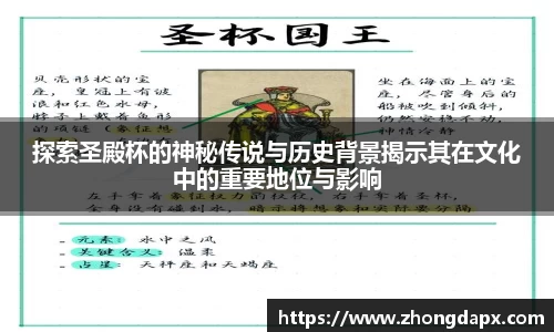 探索圣殿杯的神秘传说与历史背景揭示其在文化中的重要地位与影响